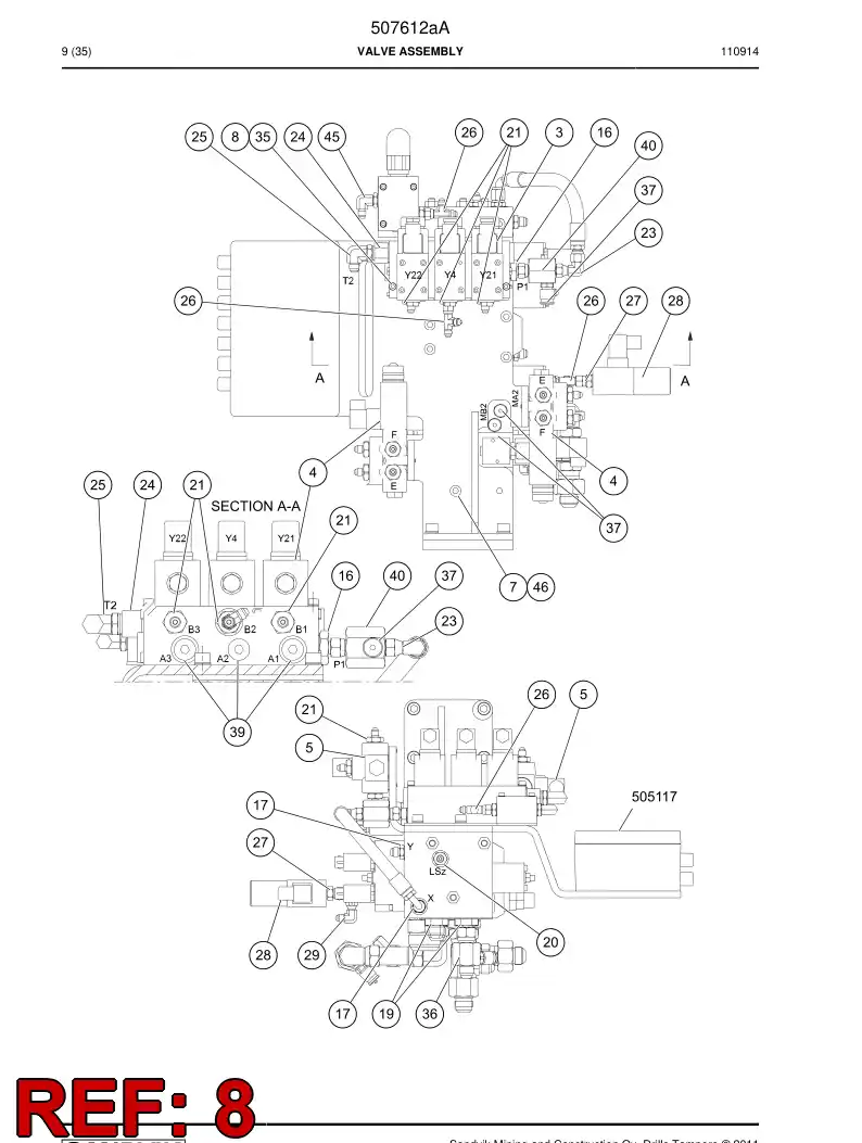 651274 651274 Bolt - Sandvik Technical Drawing