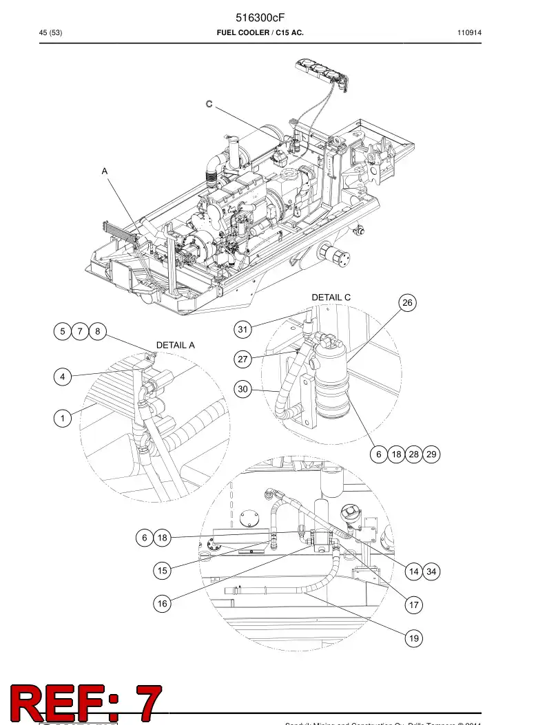 666418 666418 Nut - Sandvik Technical Drawing