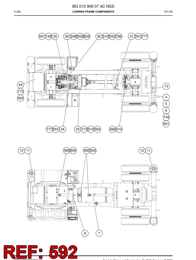 67006676 670 066 76 Hexagon head bolt - Sandvik Technical Drawing