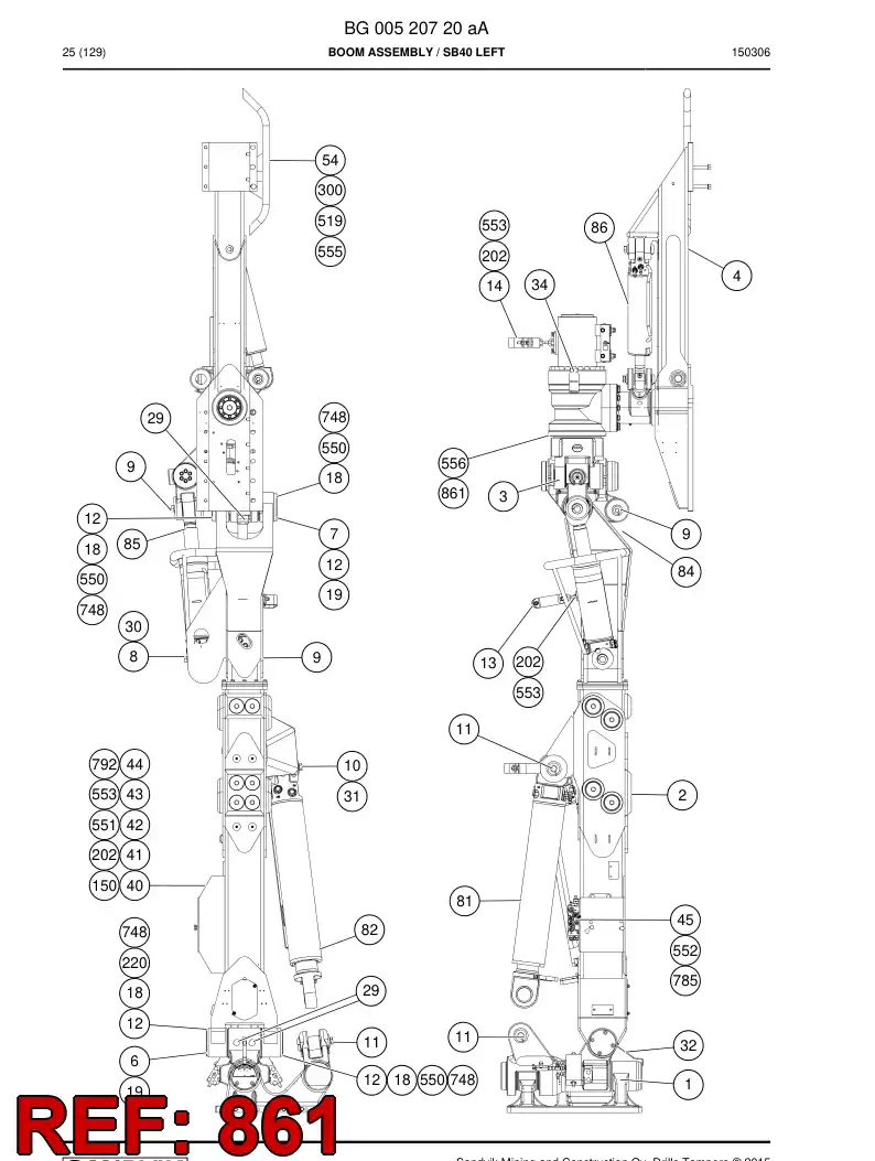 67006698 670 066 98 Screw, Hexagon Head - Sandvik Technical Drawing