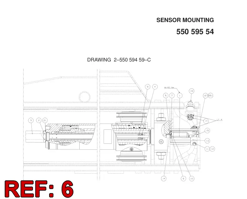 67008456 670 084 56 O-RING - Sandvik Technical Drawing