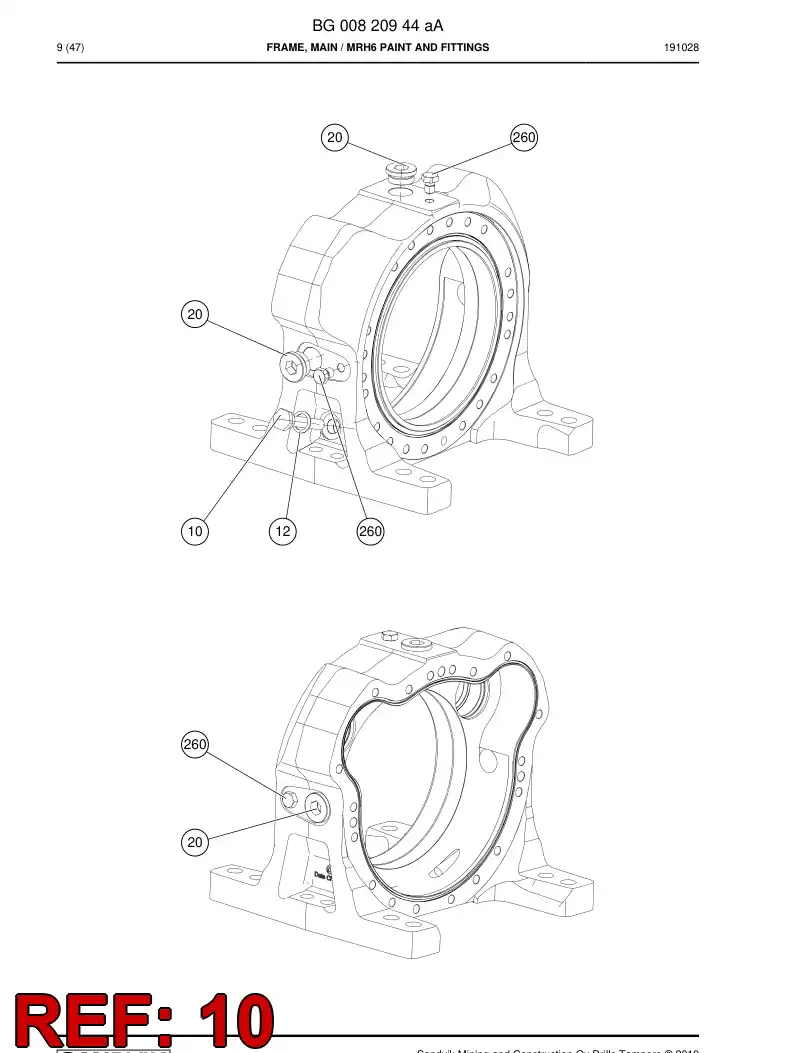 67014066 670 140 66 Plug - Sandvik Technical Drawing