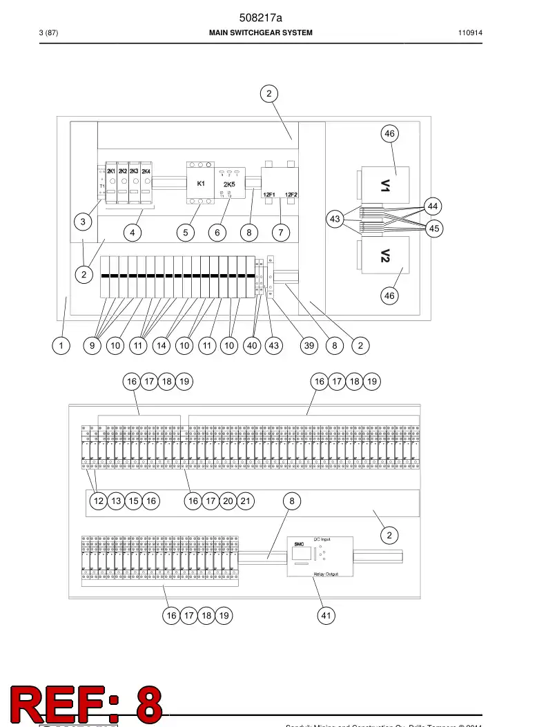 680381 680381 Support beam - Sandvik Technical Drawing