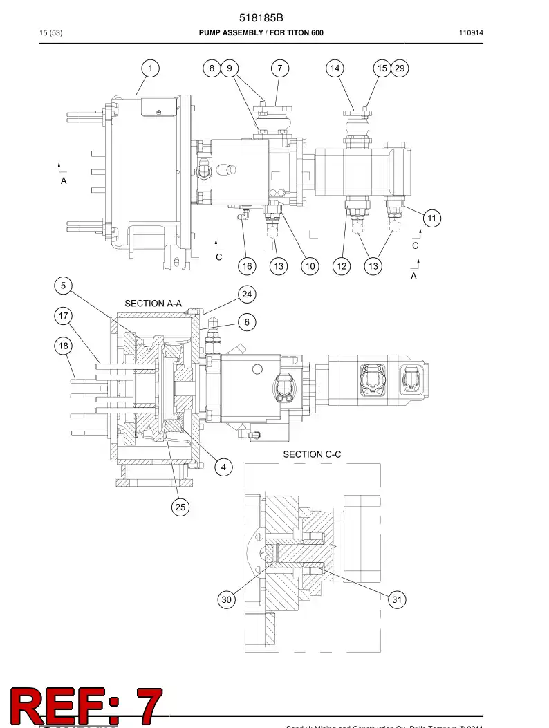 683409 683409 Flange - Sandvik Technical Drawing
