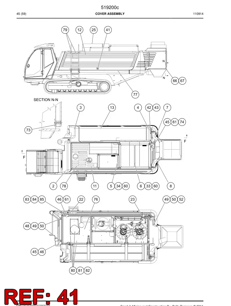 683448 683448 Lock device - Sandvik Technical Drawing