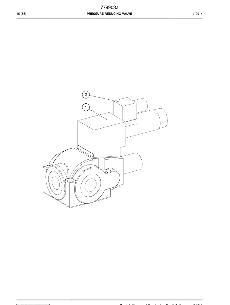 683899 683899 Pressure reducing valve - Sandvik Technical Drawing