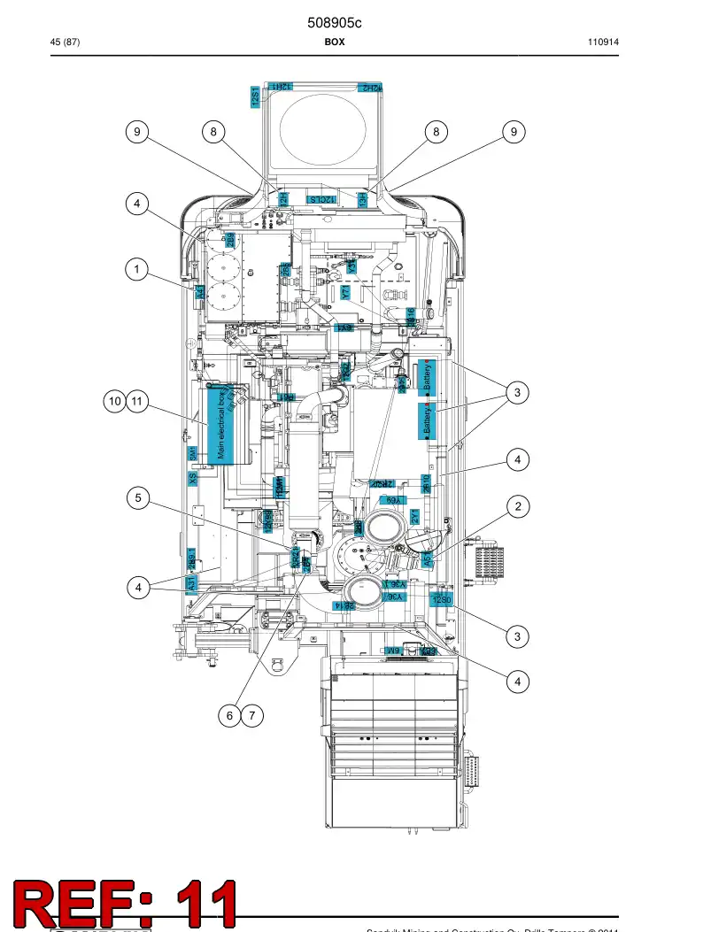 684176 684176 Key - Sandvik Technical Drawing