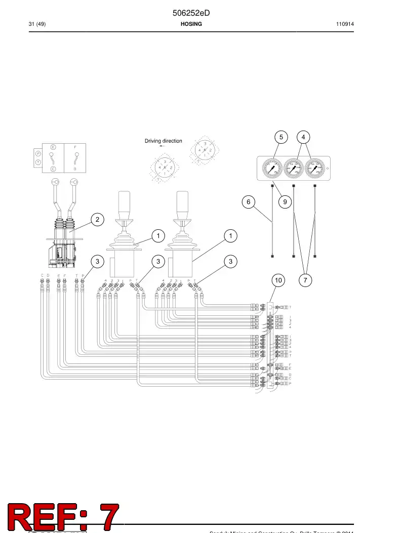 686349 686349 Hose - Sandvik Technical Drawing
