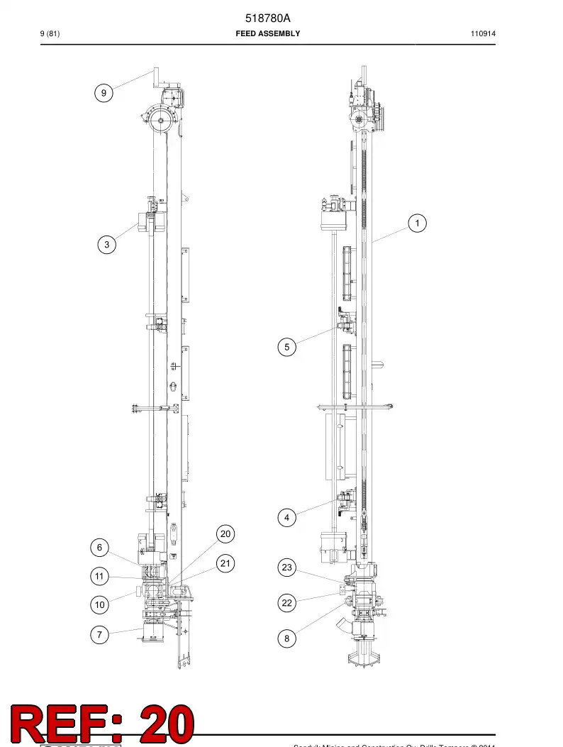 686715 686715 Bolt - Sandvik Technical Drawing