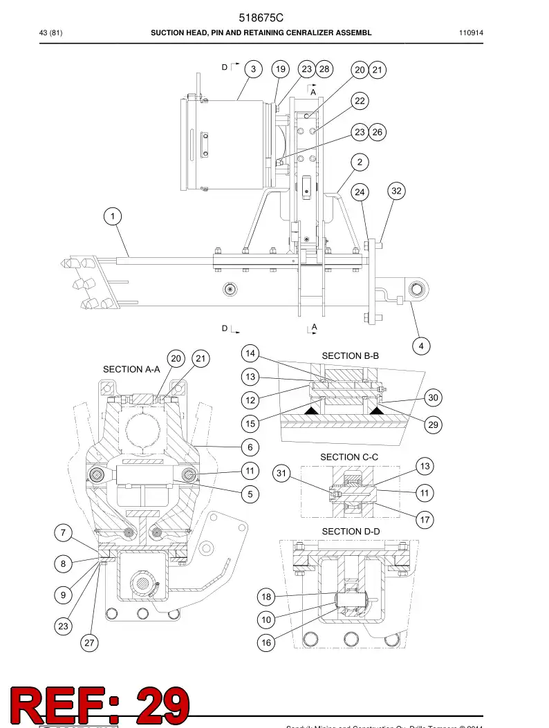 687279 687279 Support - Sandvik Technical Drawing