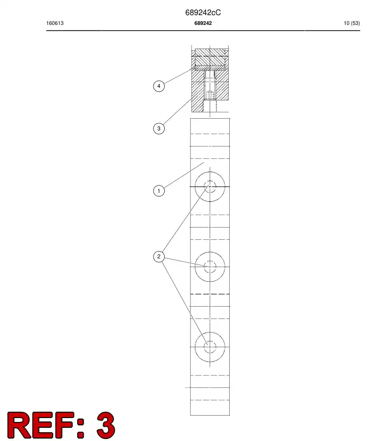 689242c 689242c Slide Assembly - Sandvik Technical Drawing