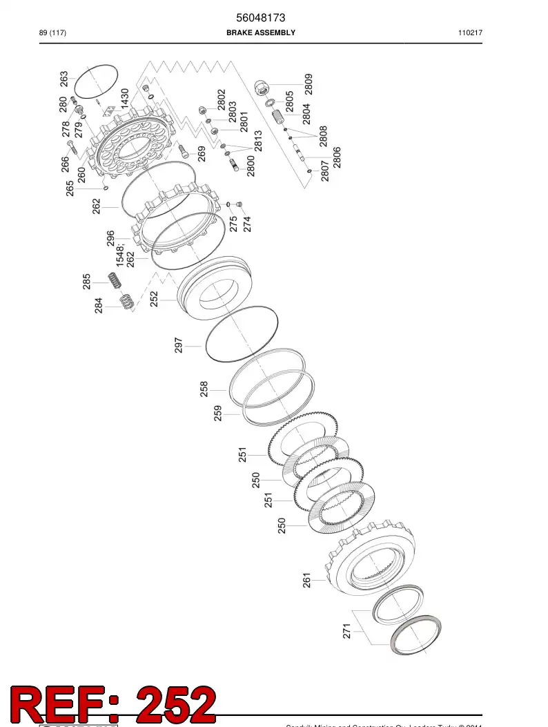 69039006 690 390 06 PISTON, Brake - Sandvik Technical Drawing