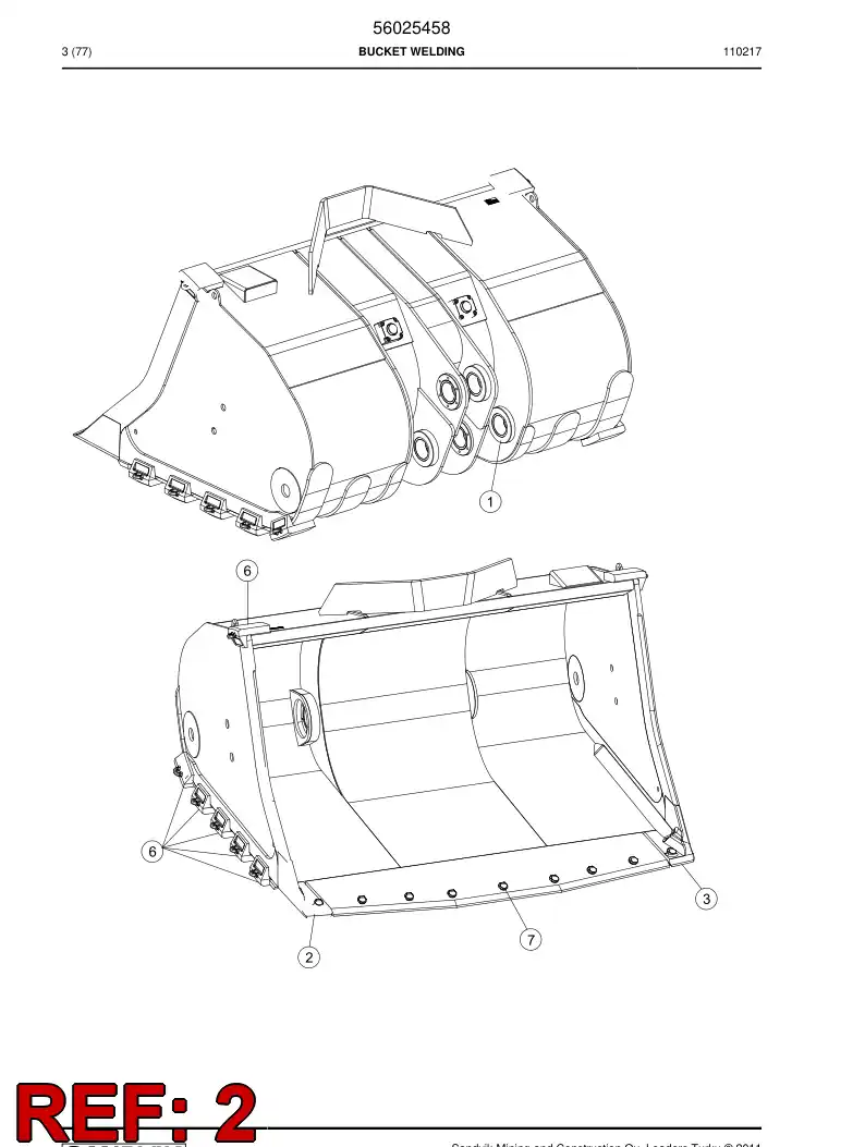 69039974 690 399 74 Wear piece - Sandvik Technical Drawing