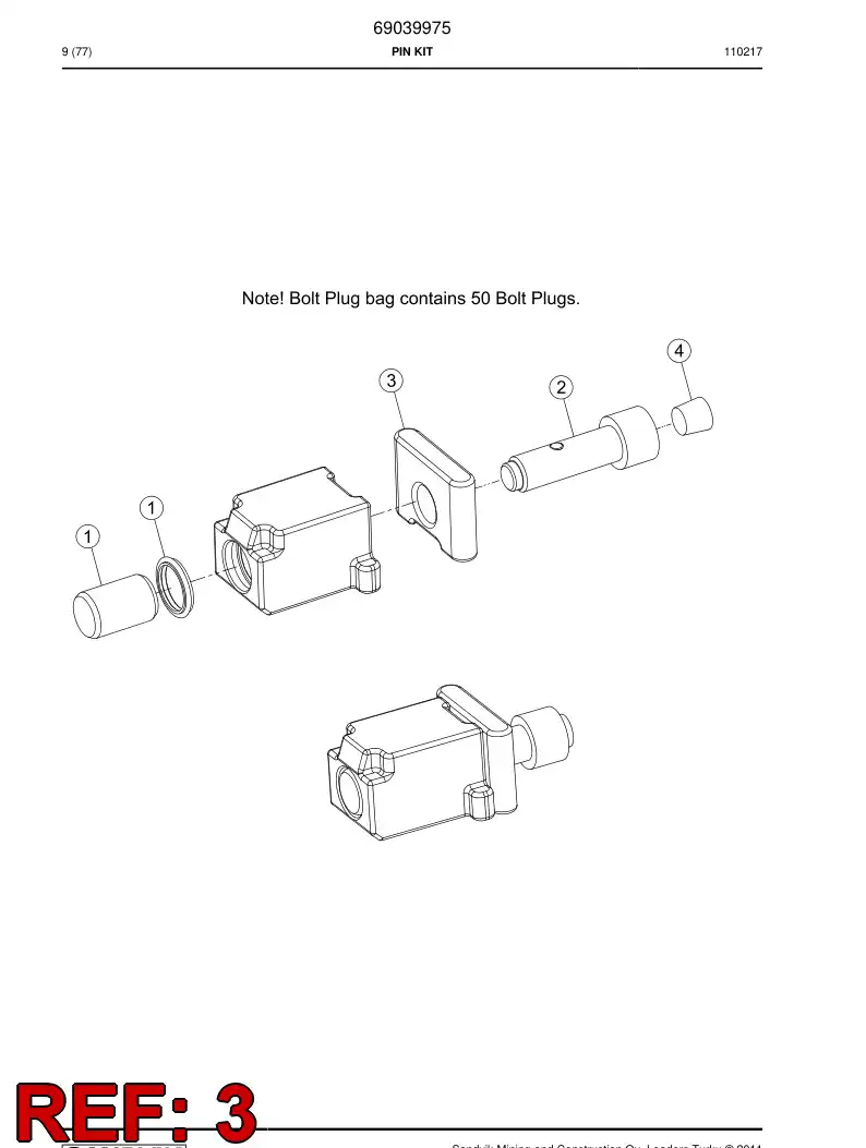 69039978 690 399 78 Spacer - Sandvik Technical Drawing
