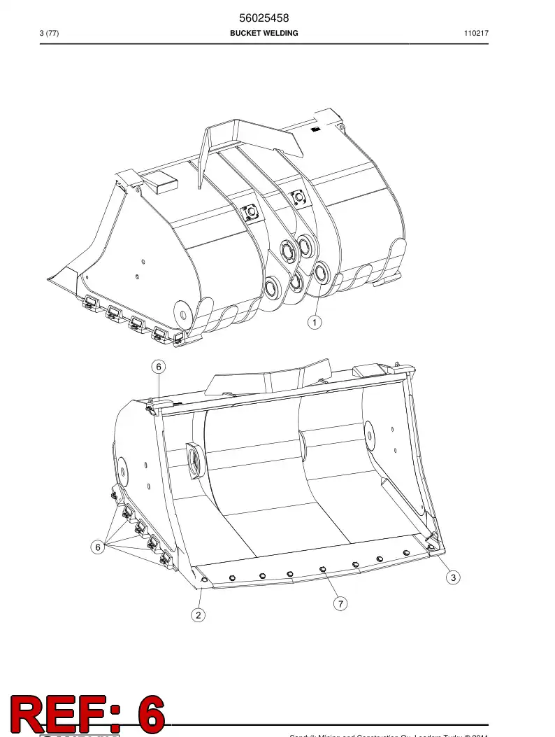69040160 690 401 60 Wear piece - Sandvik Technical Drawing