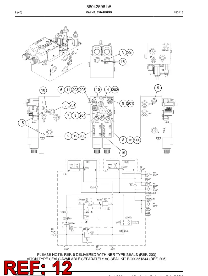 69044204 690 442 04 Screw - Sandvik Technical Drawing
