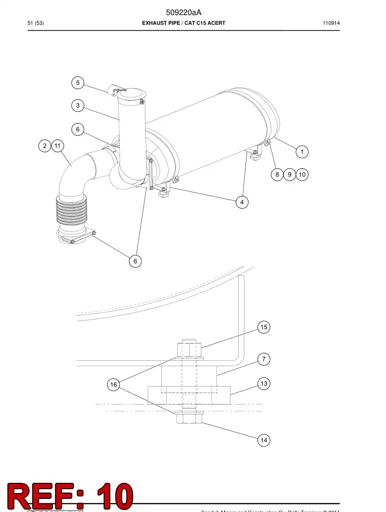 691407 691407 Bolt - Sandvik Technical Drawing