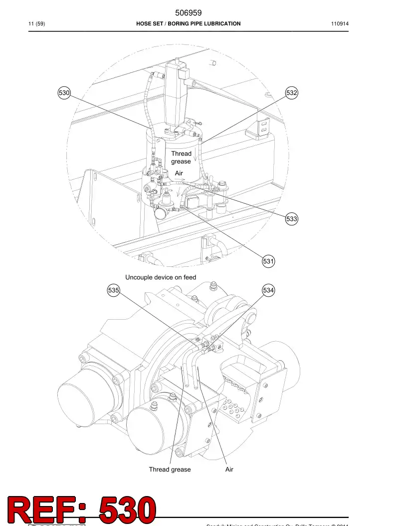692106 692106 Assembly - Sandvik Technical Drawing
