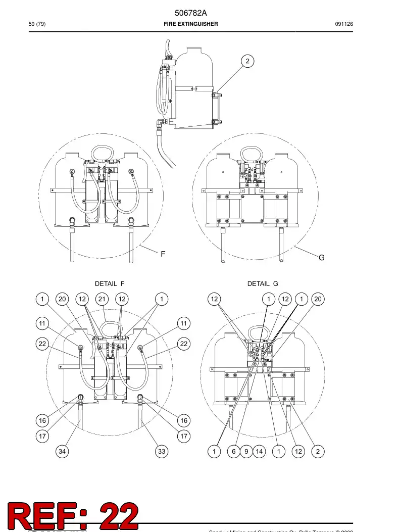 692107 692107 Hose assembly - Sandvik Technical Drawing