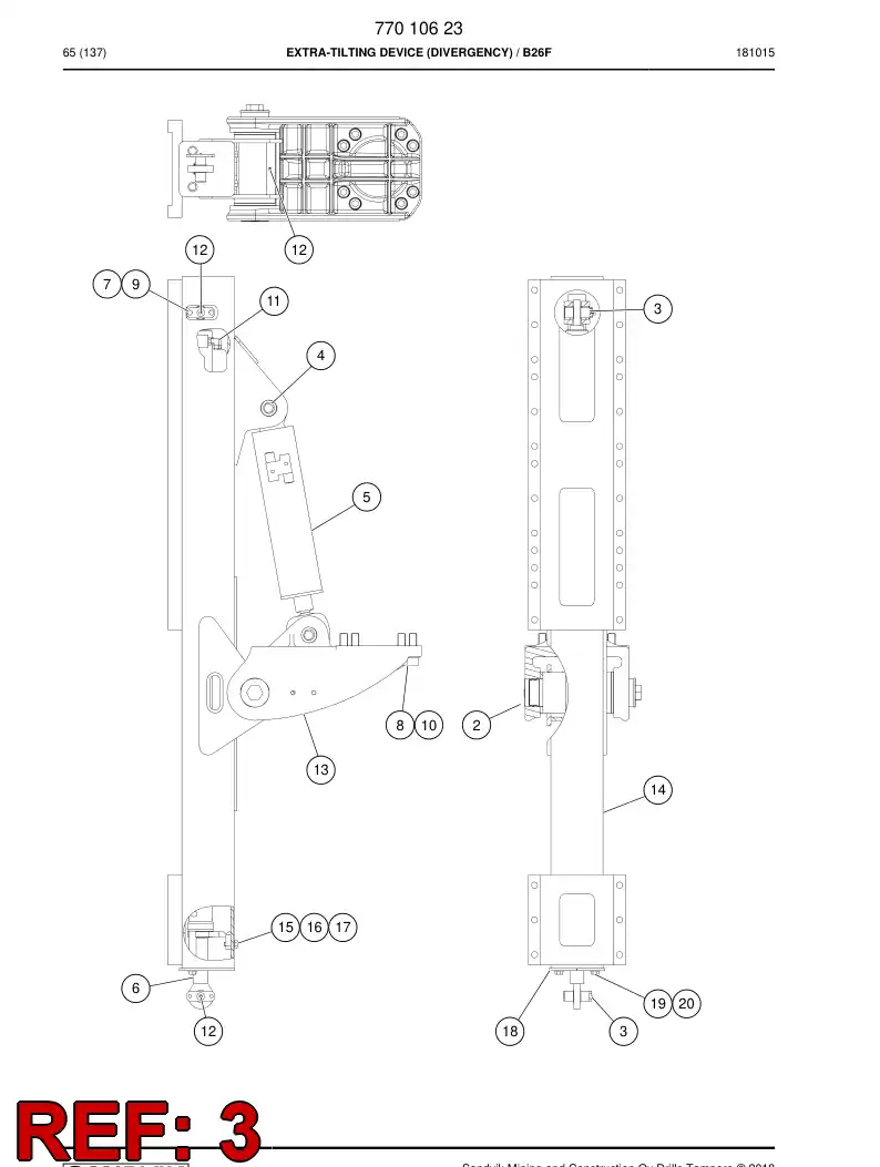 70012173c 700 121 73c Pin, Chrome Plated - Sandvik Technical Drawing