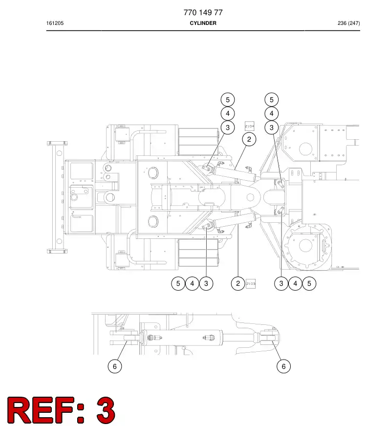 70012330b 700 123 30b AXLE - Sandvik Technical Drawing