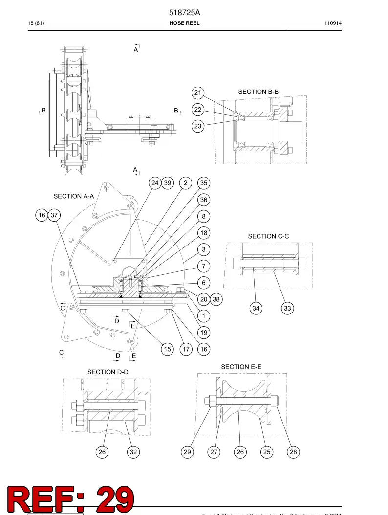 701144 701144 Nut - Sandvik Technical Drawing