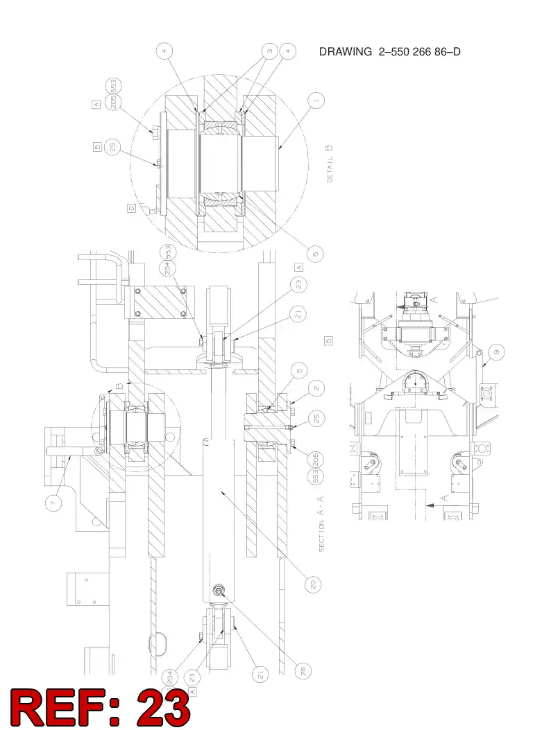 70212653 702 126 53 Bushing - Sandvik Technical Drawing