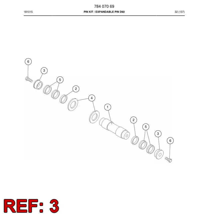 70391148b 703 911 48b WASHER - Sandvik Technical Drawing