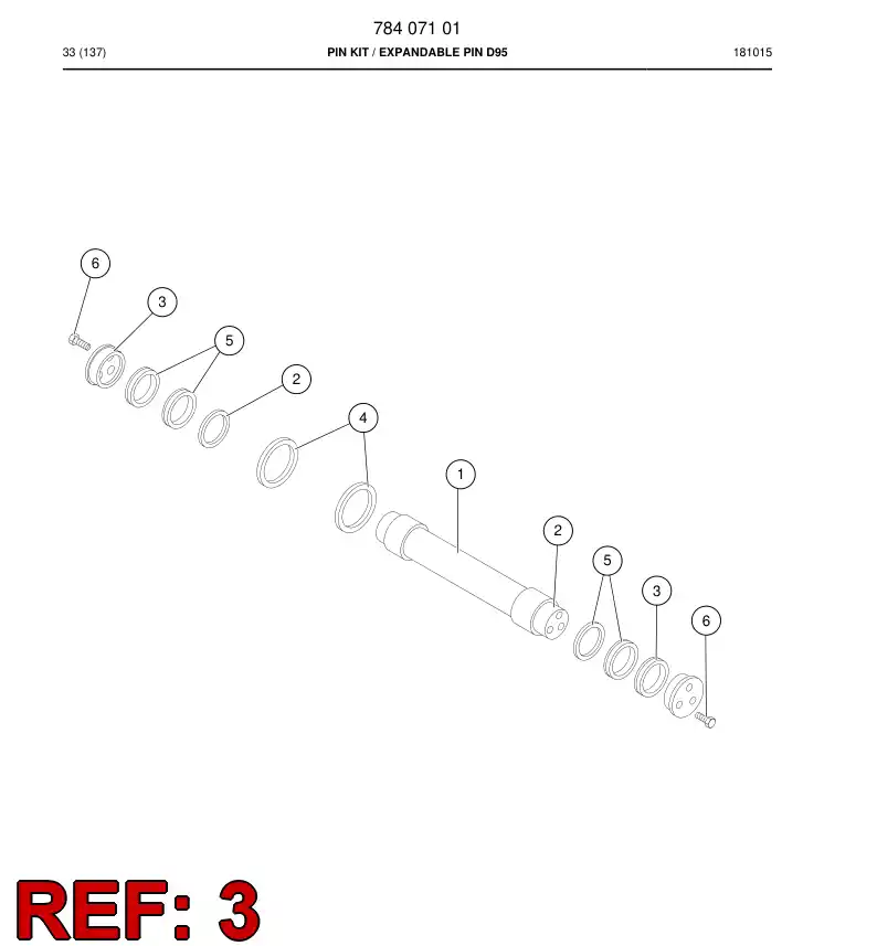 70391154b 703 911 54b WASHER - Sandvik Technical Drawing