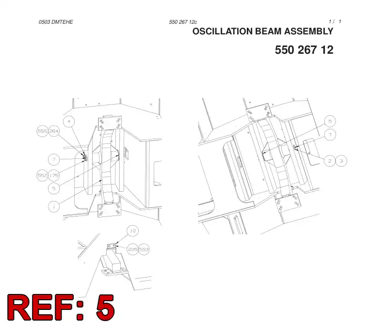 70391177 703 911 77 AXIAL PLATE - Sandvik Technical Drawing