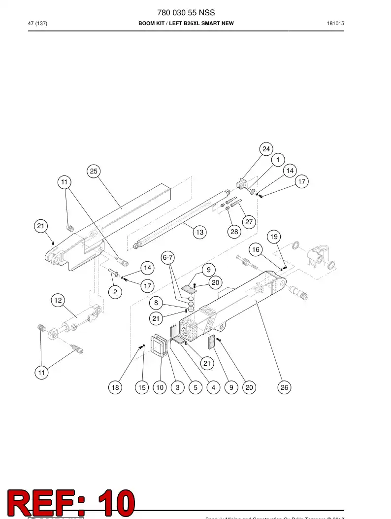 70534233 705 342 33 PLATE - Sandvik Technical Drawing