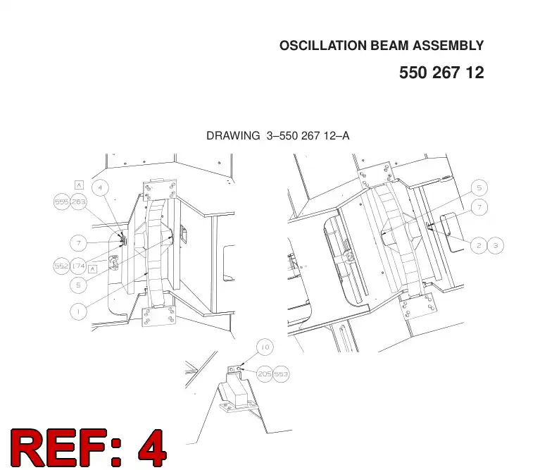 70534414 705 344 14 Mounting plate - Sandvik Technical Drawing