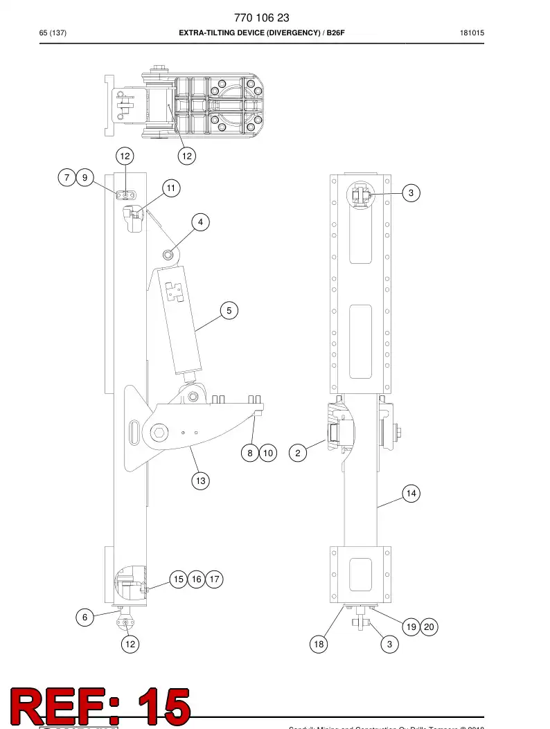 70595367a 705 953 67a SUPPORT - Sandvik Technical Drawing