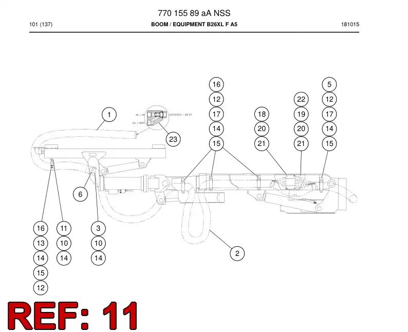 70595405 705 954 05 SUPPORT - Sandvik Technical Drawing