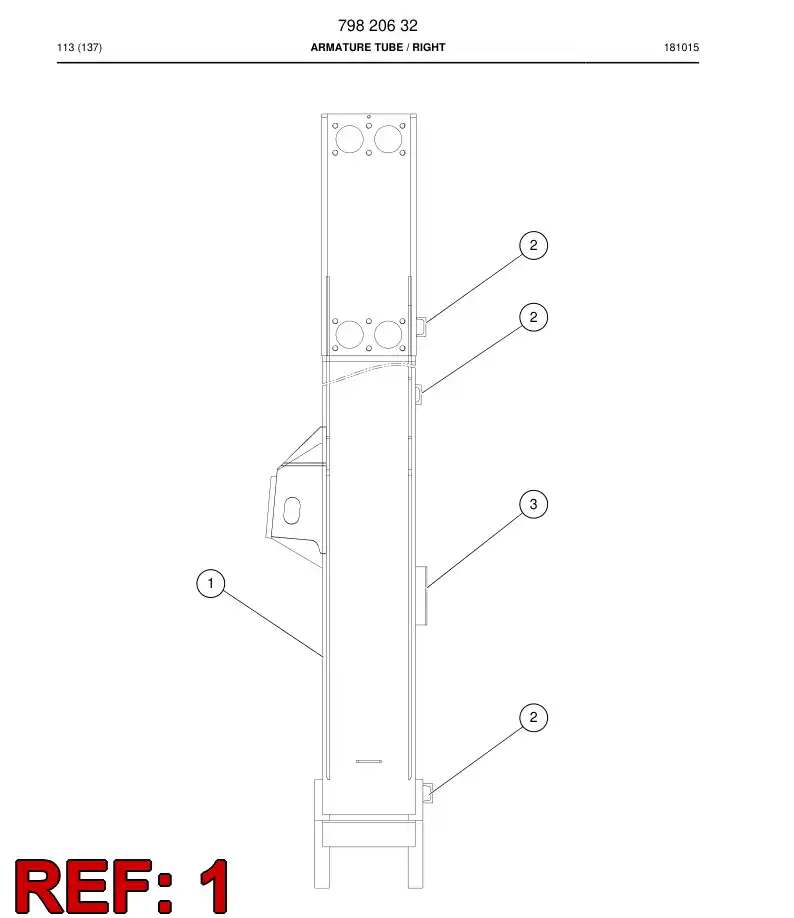 70821304c 708 213 04c Tube - Sandvik Technical Drawing