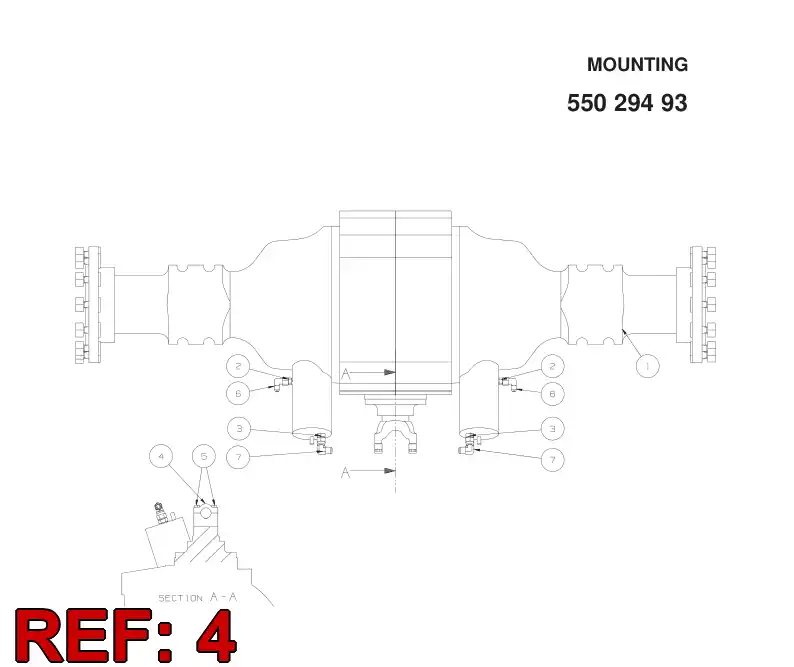 71190635 711 906 35 HALF-BUSHING - Sandvik Technical Drawing