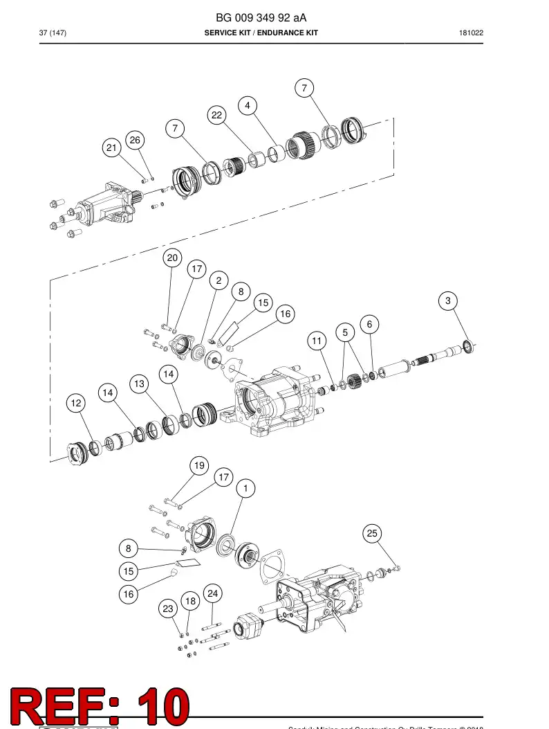 72085150b 720 851 50b CARTUCHO DE GRASA - Sandvik Technical Drawing