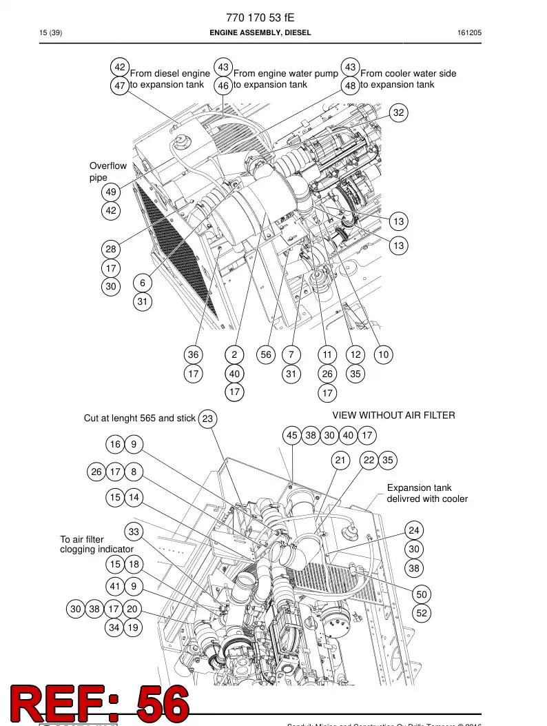 73283202 732 832 02 PLUG - Sandvik Technical Drawing