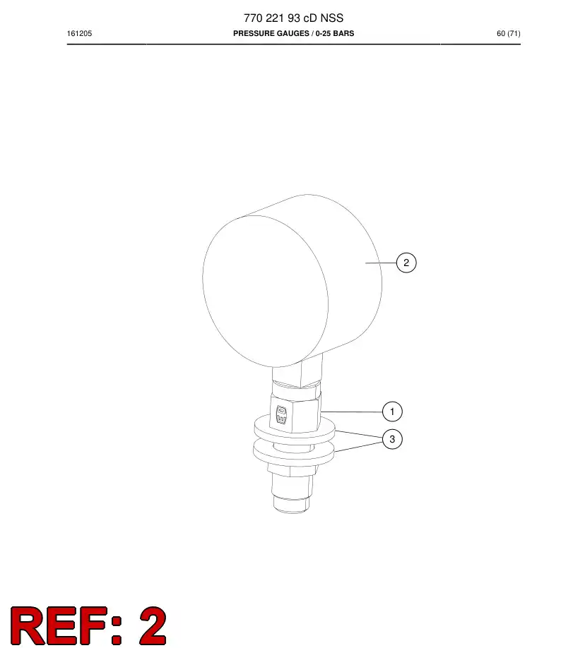 73331004b 733 310 04b GAUGE - Sandvik Technical Drawing