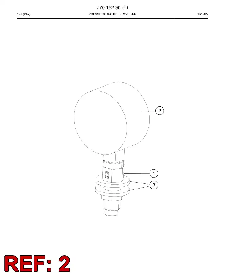 73331014b 733 310 14b GAUGE - Sandvik Technical Drawing