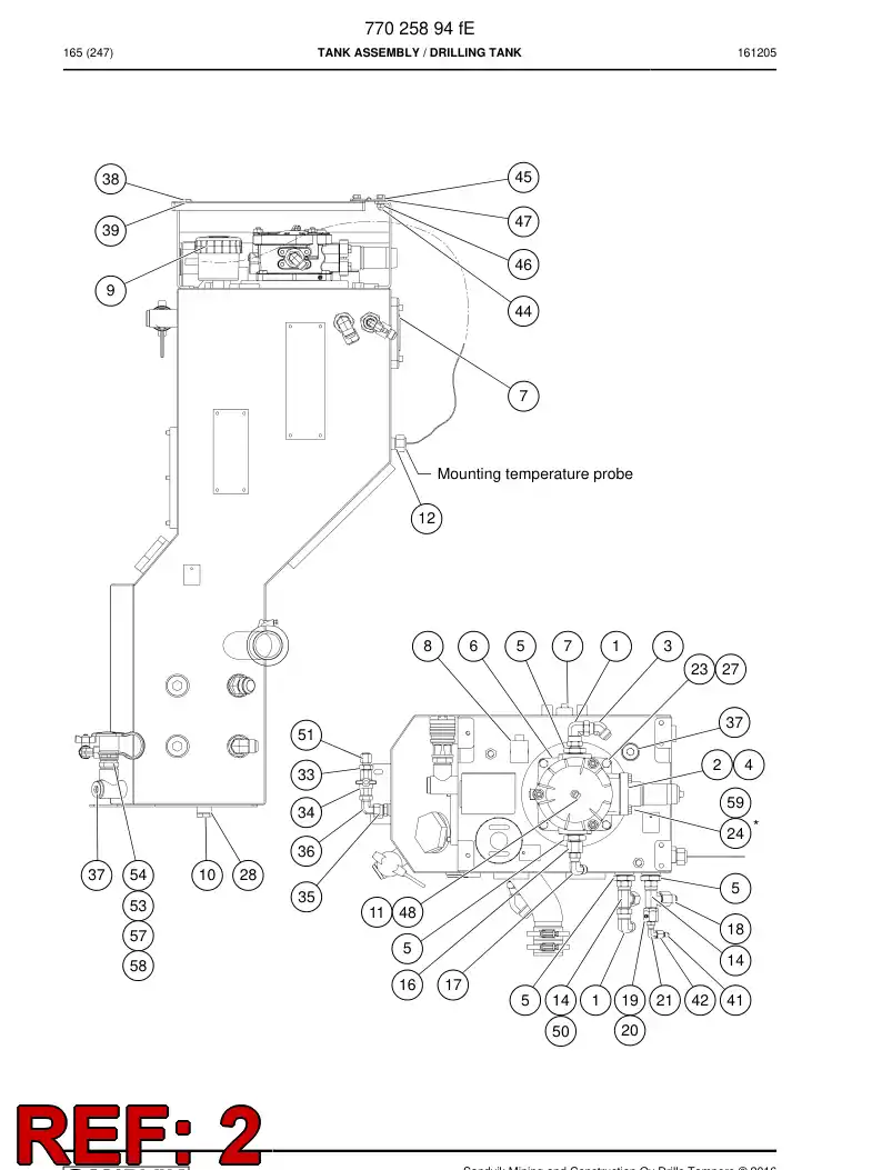 73360517 733 605 17 Flange - Sandvik Technical Drawing