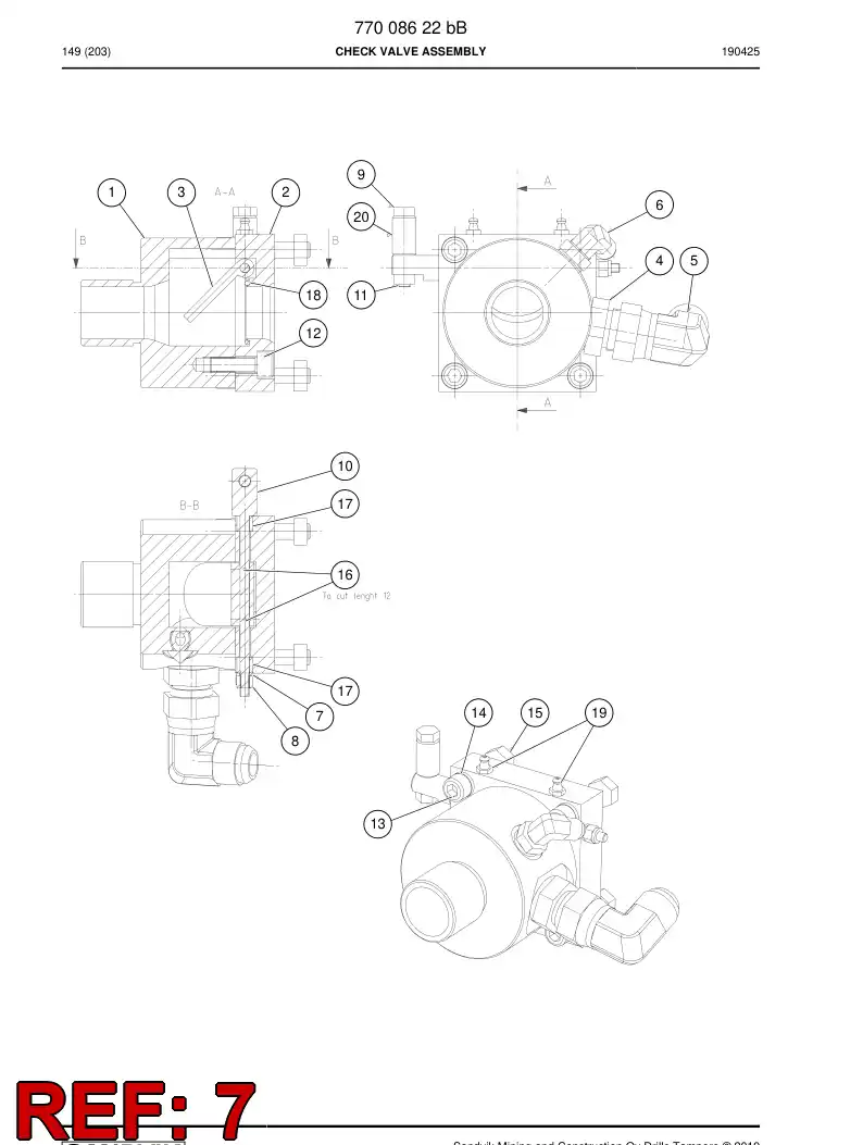 73390006 733 900 06 WASHER - Sandvik Technical Drawing