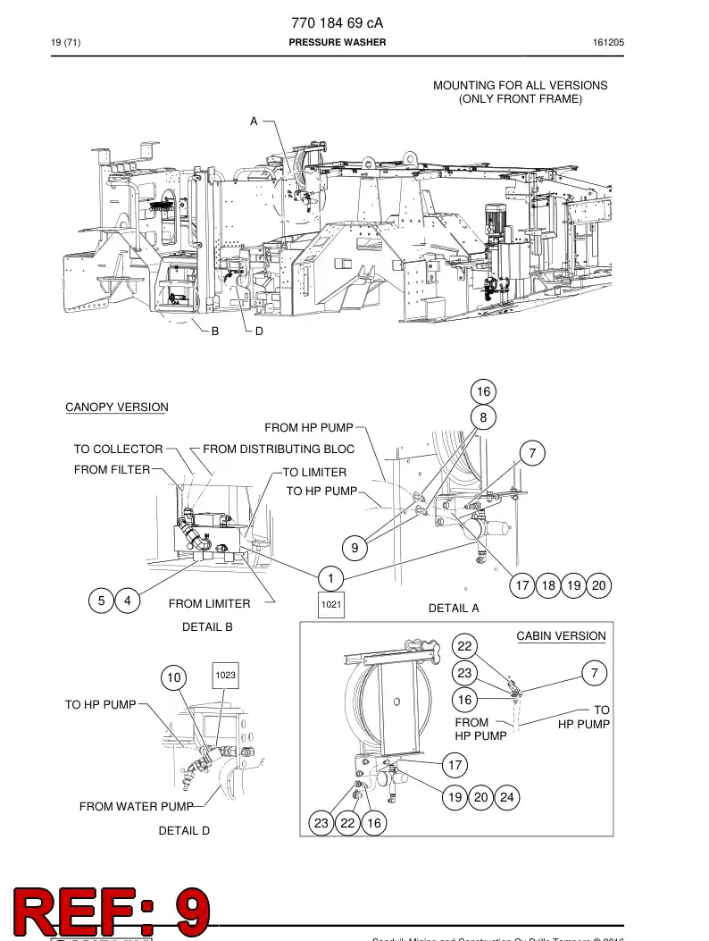 73390014 733 900 14 WASHER - Sandvik Technical Drawing