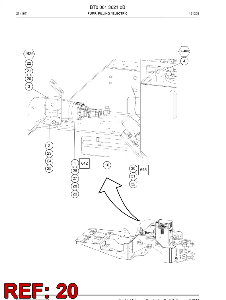 73392304 733 923 04 Washer - Sandvik Technical Drawing