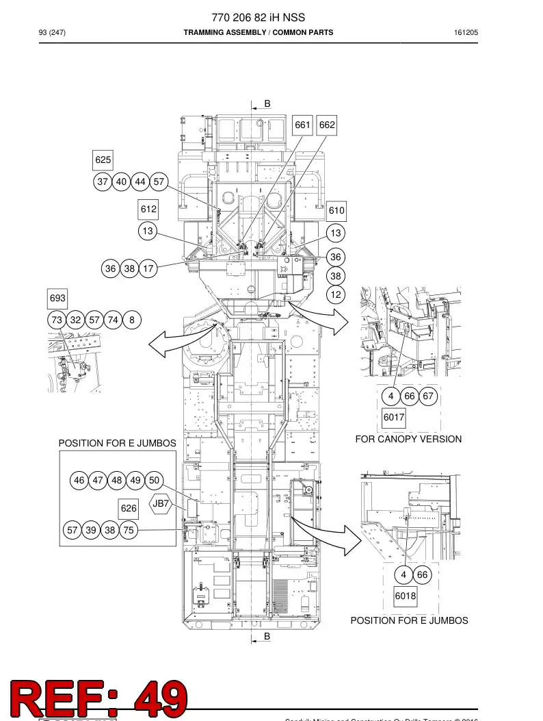 73411616 734 116 16 SEAL RING - Sandvik Technical Drawing