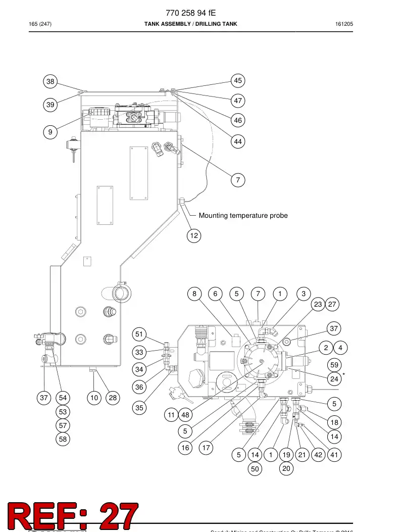 73411716 734 117 16 Bushing - Sandvik Technical Drawing