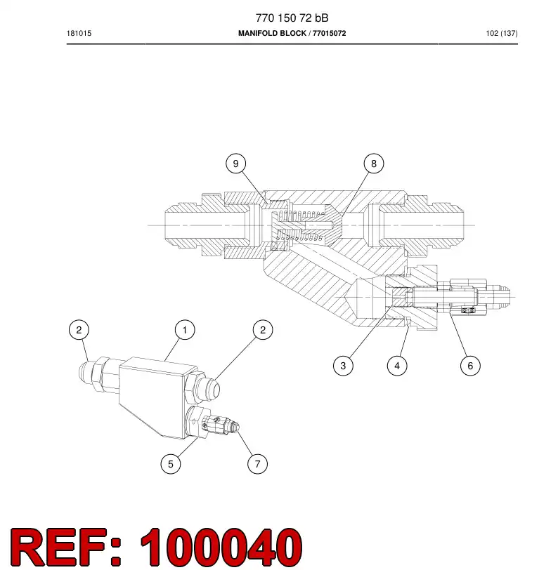 73411832 734 118 32 Bushing - Sandvik Technical Drawing