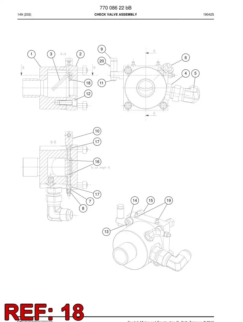 73414754 734 147 54 O RING - Sandvik Technical Drawing