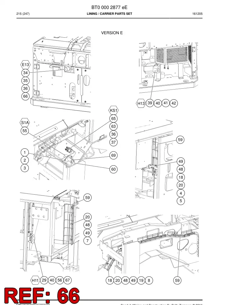 73690104 736 901 04 Nut - Sandvik Technical Drawing