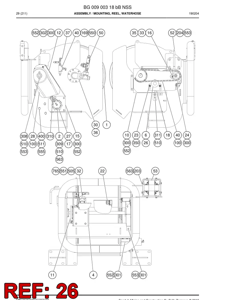 73690512 736 905 12 NUT - Sandvik Technical Drawing